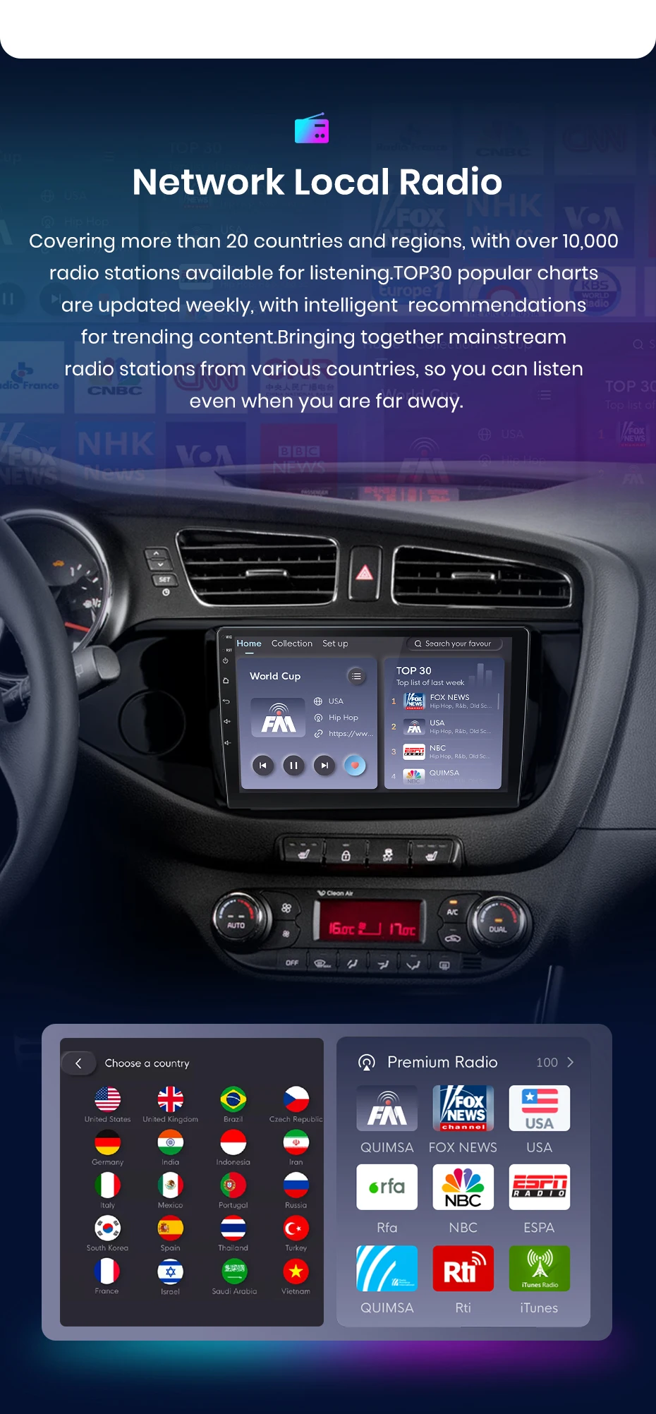 Junsun carplay android auto autoradio für kia ceed jd cee'd 2012-2018 intelligente systeme stereo multimedia autoradio – Detail 13