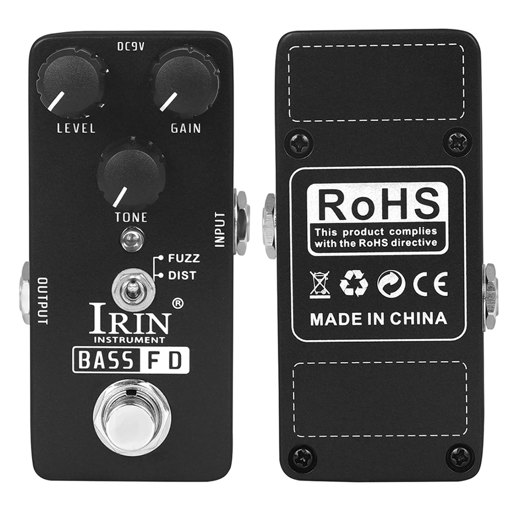 IRIN RS-22 Bass Fd Electric Guitar Effect Pedal Bass Fuzz Effects Full Gain Madness True Bypass Guitar Parts & Accessories