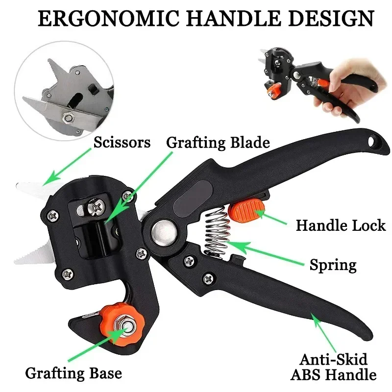 Grafting Scissor Fruit Tree Vaccination Secateurs Pruning Cutting Knife Garden Tools professional Farming Pruning Shears Tools