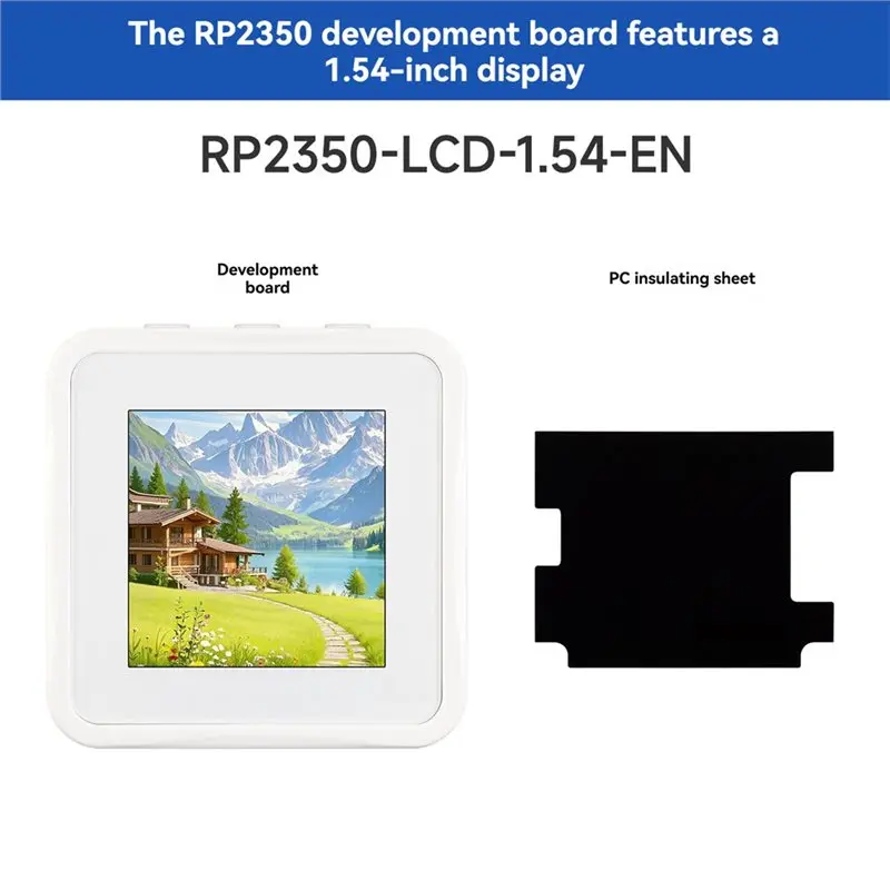 B63B-RP2350 1.54Inch LCD Display Development Board Type-C Port, 2.4Ghz Wi-Fi Dual-Core Architecture, Voice Interaction Support