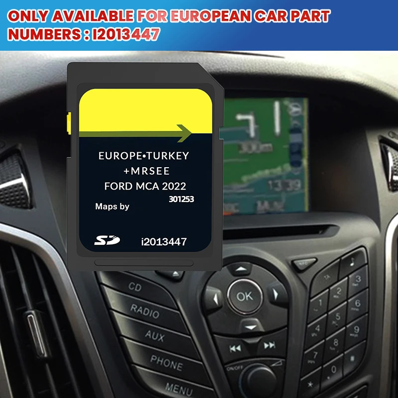 

2022 Ford MFD SYNC 1 карты SD-карта обновление спутникового навигации SD Fiesta Focus KUGA, TRANSIT новые карты Европы