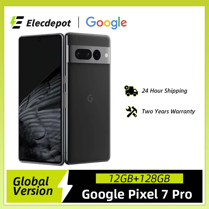 Global Version Google Pixel 7 Pro 5G Smartphone 6.7'' 120Hz Display with LTPO 50MP Triple Camera IP68 5000mAh Battery Mobile