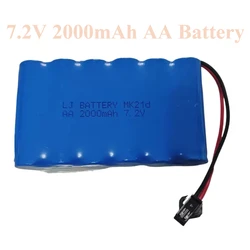 7.2V 2000mAh MK21d AA Battery Pack for RC Cars Truck RC Toys Cars Tanks Robots Parts 7.2V Rechargeable MK21d Batteries SM plug