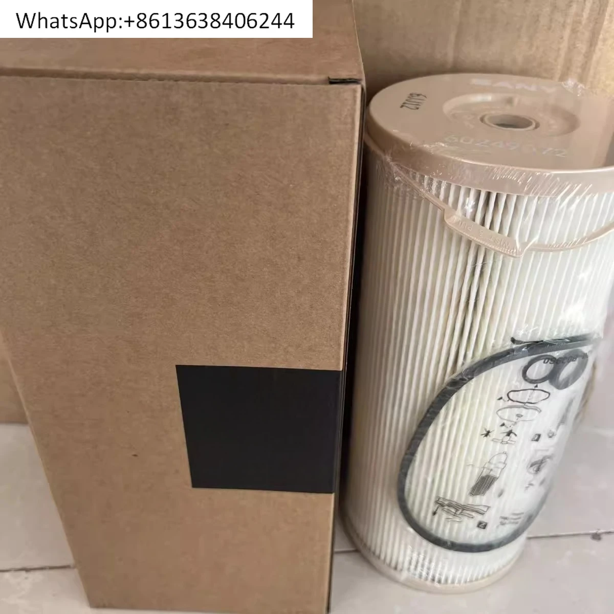 

Die-sel filter 60249072 for SY365H SY485 oil-water separator filter