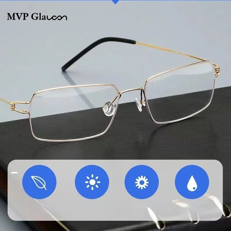 New Men Women Rimless Reading Glasses Anti Blue Light Bifocal Far Near Magnification Eyewear Presbyopic Glasses +150 +200 +250