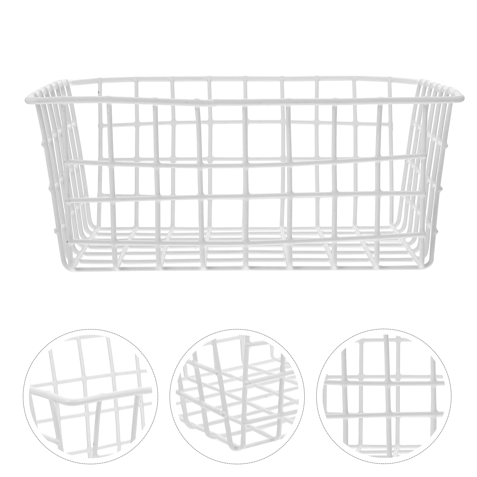 

Freezer Storage Basket Wire for Food Preservation Refrigerator Organizer Home Iron Fruit Kitchen