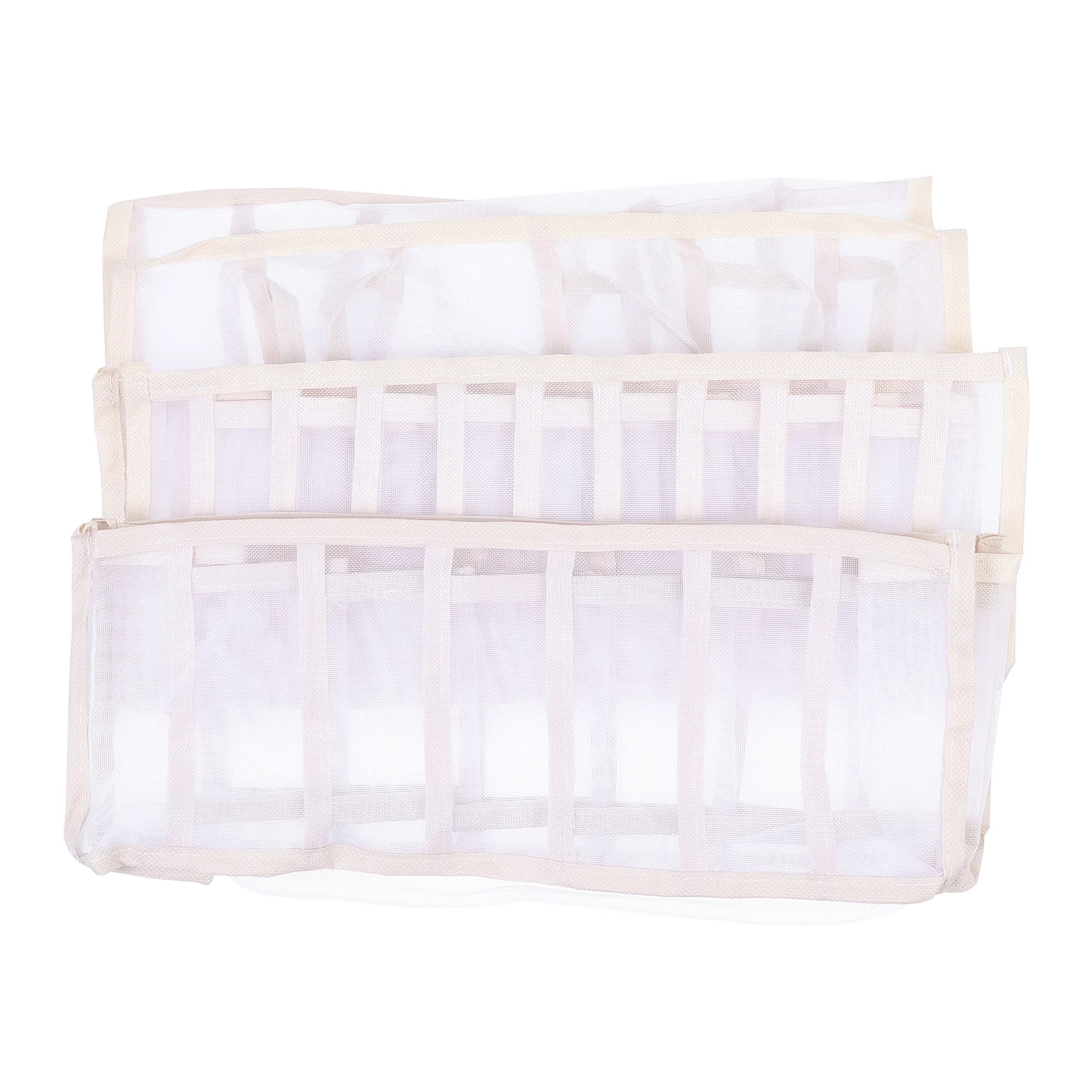 

3pcs Underwear Organizer Foldable Cloth Storage Box Bra Container Closet Divider Large Capacity Fabric Container For Socks