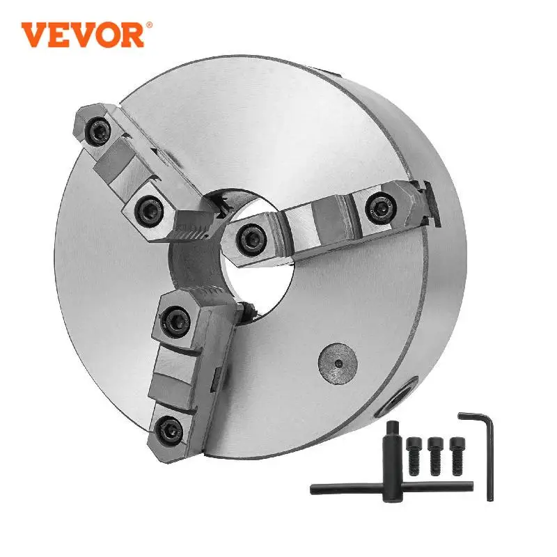 

VEVOR 3 Jaw Lathe Chuck K11-200 8Inch K11-250 10inch Self Centering Chuck Hardened Steel Jaws for Lathe Drilling Milling Machine