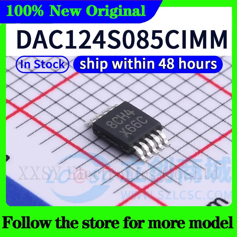 DAC124S085CIMM  X66C  In stock 48 hours ship
