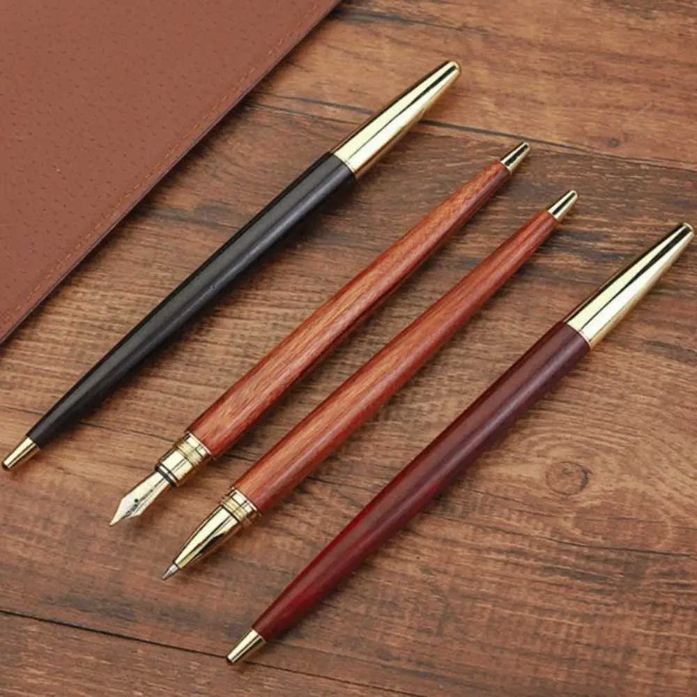 

High-end Busines Wood Fountain Pen Exquisite Smooth Writing Calligraphy Fountain Pen Luxury 0.5mm Business Signature Pen Student