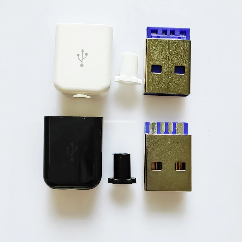 

10-50set 5A USB Type C Connector Quick Charge 2.0 USB-C For DIY Huawei Honor Samsung Type-c Data Fast Charging Cord Charger