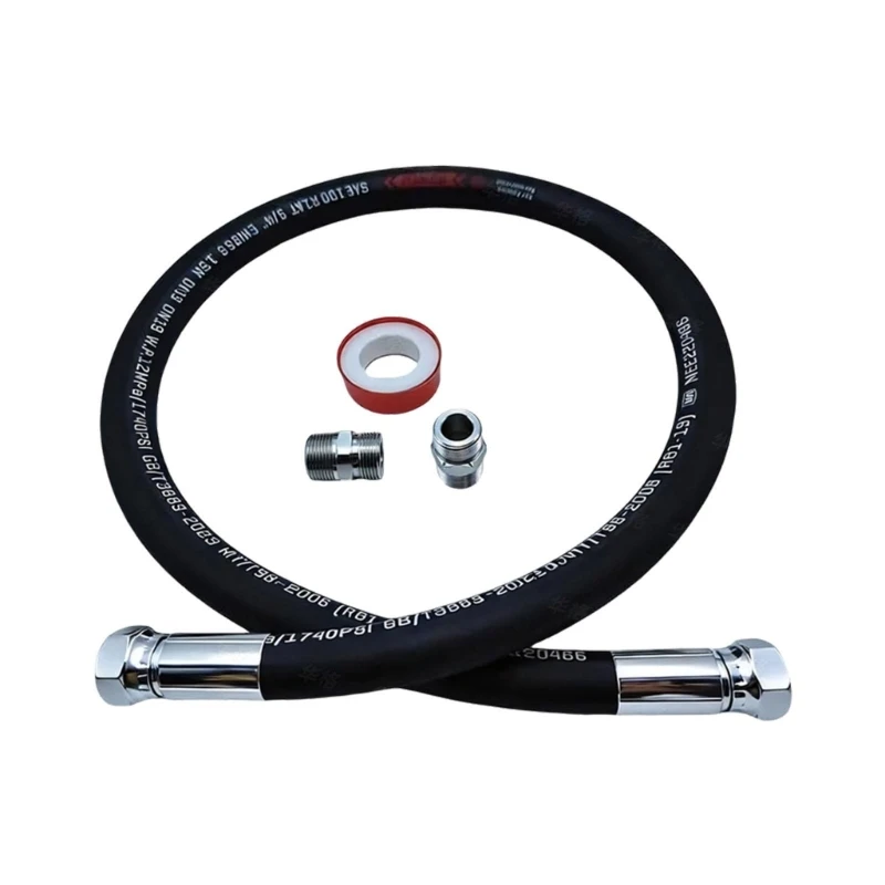 652F Upgrades 1/2 Inch NPT Industrial Air Compressor Hose Strong Rubber Construction withstands 2318 for Air Compressors