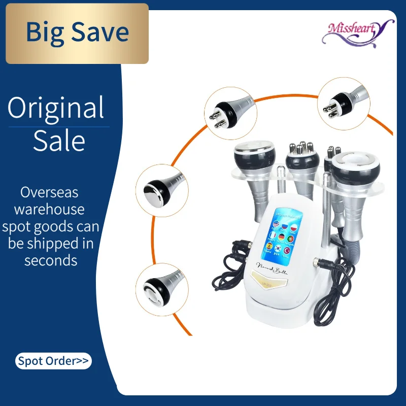 

40K 4IN1 Cavitation Body Slimming Machine Beauty Massager Skin Tighten Face Lifting Vacuum Suction（Overseas Warehouse Shipment）