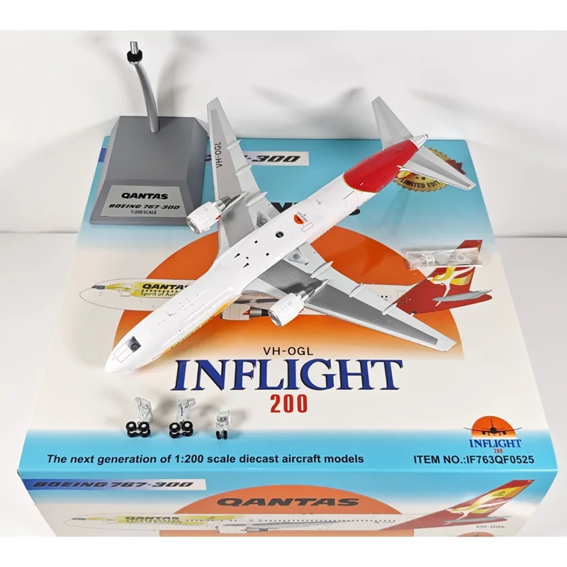 Inflight Diecast 1/200 مقياس Qantas B767-300 VH-OGL سبيكة نموذج طائرة تحصيل العنصر الزخرفية