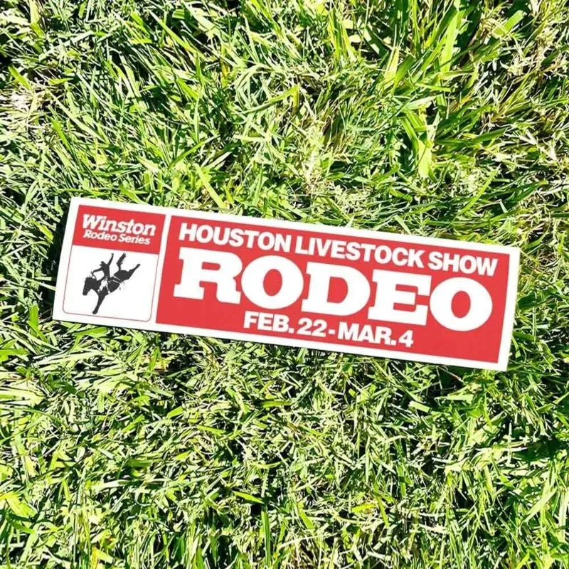 Houston Rodeo 1980s Bumper Sticker - TEXAS Cowboy Country - Vinyl Decal 80s 90s - Bumper Stickers - Car Stickers