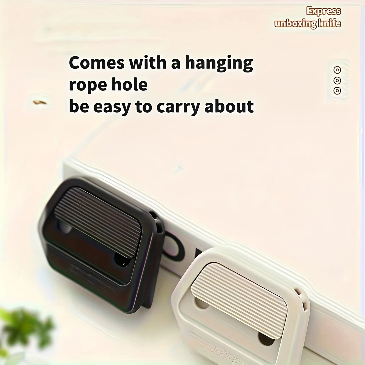 New Automatic Retractable Mini Ceramic Safety Box Cutter - Magnetic Blade (Rustproof, Scratch-Resistant) with Non-Slip Grip