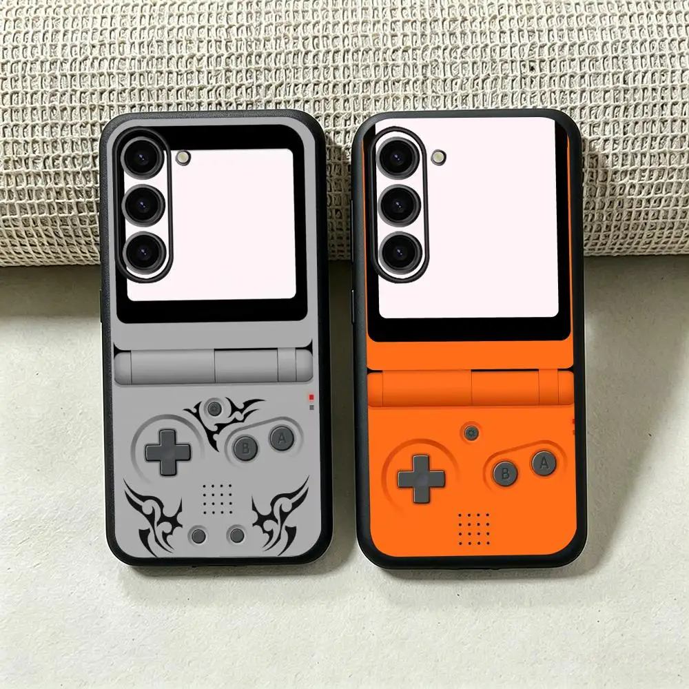 Fun Childhood Game Console pattern Phone Case For Samsung Galaxy S26 S25 S24 S23 S22 S21 Plus Ultra Note20 Soft Black