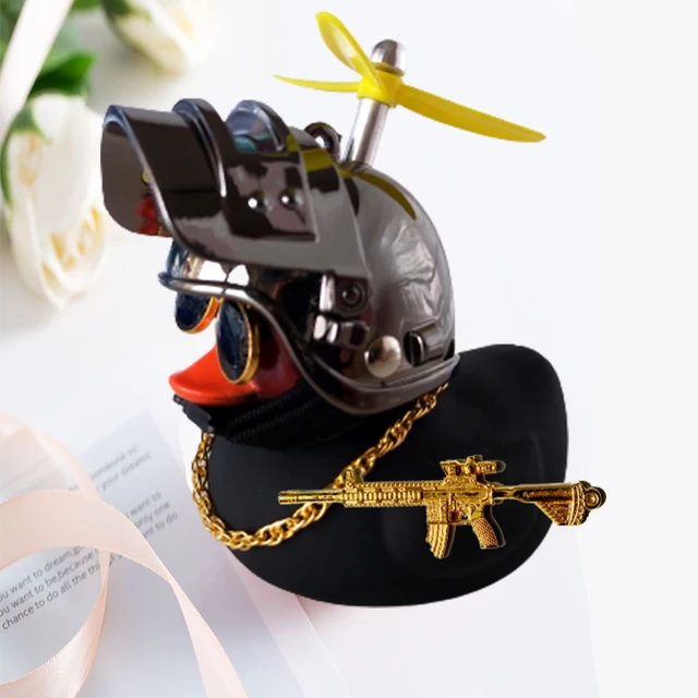 Broken Wind Rubber Duck Motor Akcesoria Żółta Kaczka z Kaskiem Auto Akcesoria Samochodowe Kaczka W Samochodzie Dekoracja Wnętrza Samochodu