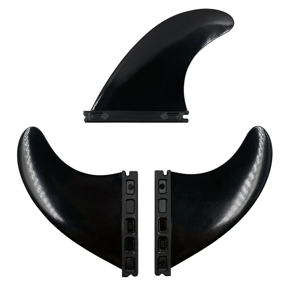 UPSURF FUTURE-Black Surfboard Fins, Tri Tabs, M Size Fins, Nylon Short Board Fins, Plastic Quilhas Thruster, Surf Accessories