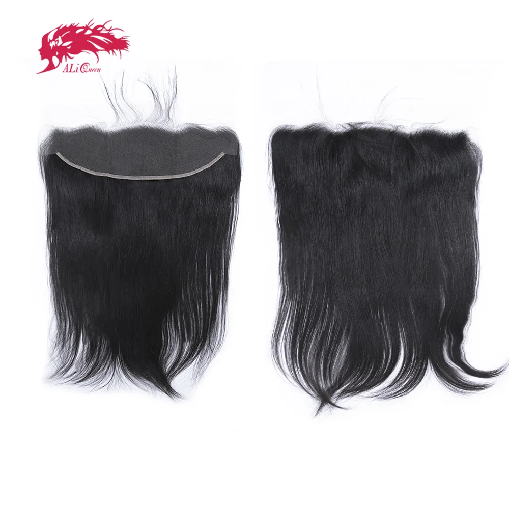 Ali Queen Hair Straight 13x4 13x6 Lace Frontal Wig Human Hair HD Lace Closure Original Raw Hair Natural Color Free Part
