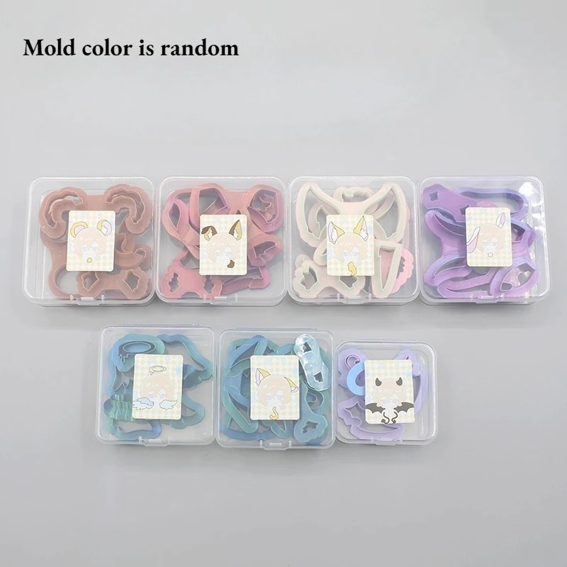 بوليمر كلاي البسكويت دمية آذان/الذيل/أجنحة تشكيل قالب القطع لتقوم بها بنفسك شخصية كرتونية آذان الحيوان/أجنحة الملاك تشكيل أداة #4