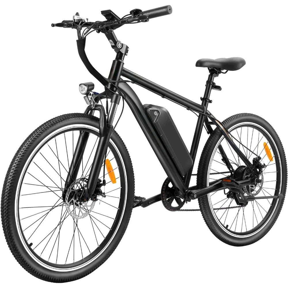 

Electric Bike for Adults,Commuting Electric Mountain Bike with 350W Brushless Motor,7-Speed, 26" Tires and Front Fork Suspension