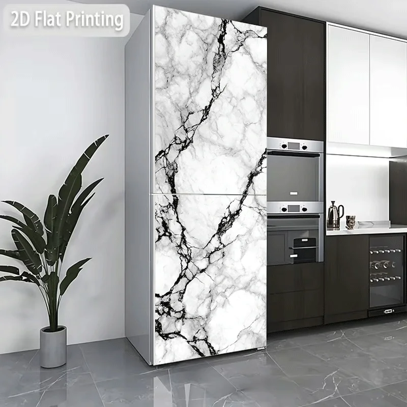 Refrigerator Sticker  Ink Pattern Jade, Sumi Cloud Marble, Easy Marble, Frost Ink Stone Texture, Cloud Fluff Stone Vein