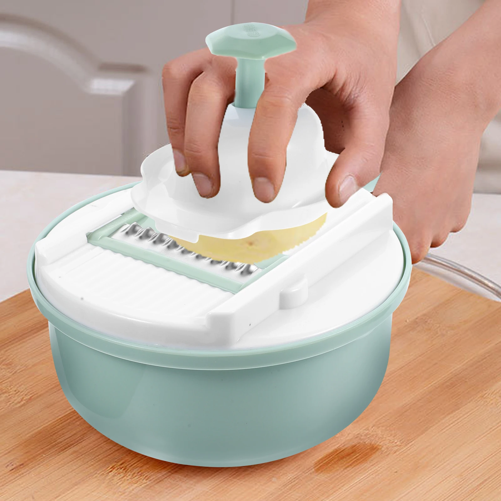 

Multifunctional Kitchen Tool Vegetable Grater Stainless Steel Easy Handle Operate Flexible Convenient Veggie Chopper Home