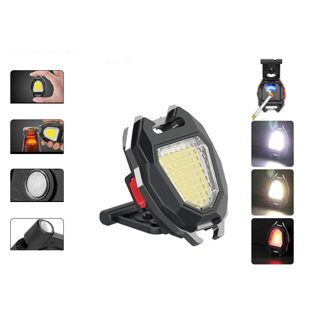 

Mini LED Working Light Portable Keychain Flashlight For Cigarette Lighter Bottle Opener Whistle Lightm12k