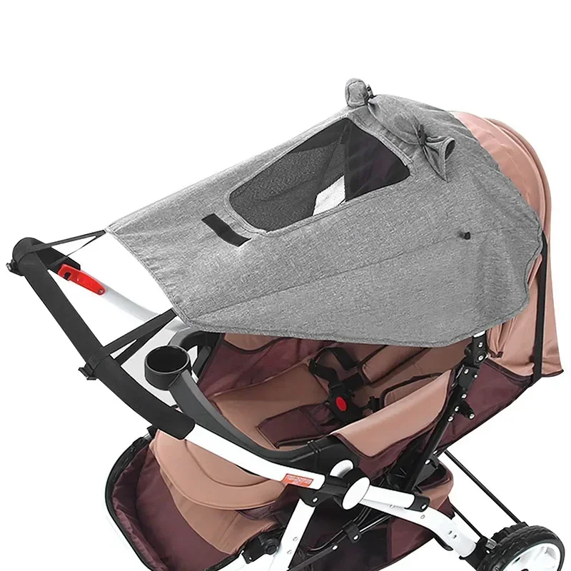 Universal Baby Stroller Accessories Sun Shade UV Protection Sunshade Carriage Canopy Cover for Prams Infants Car Seat Sun Visor