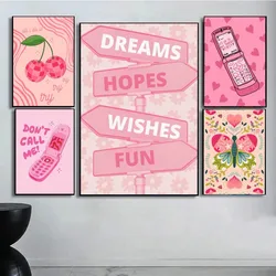Pink Cream Ace Card Lucky You Aesthetic Whitepaper Poster HD Quality Poster Wall Art Painting Study Room Wall Decor