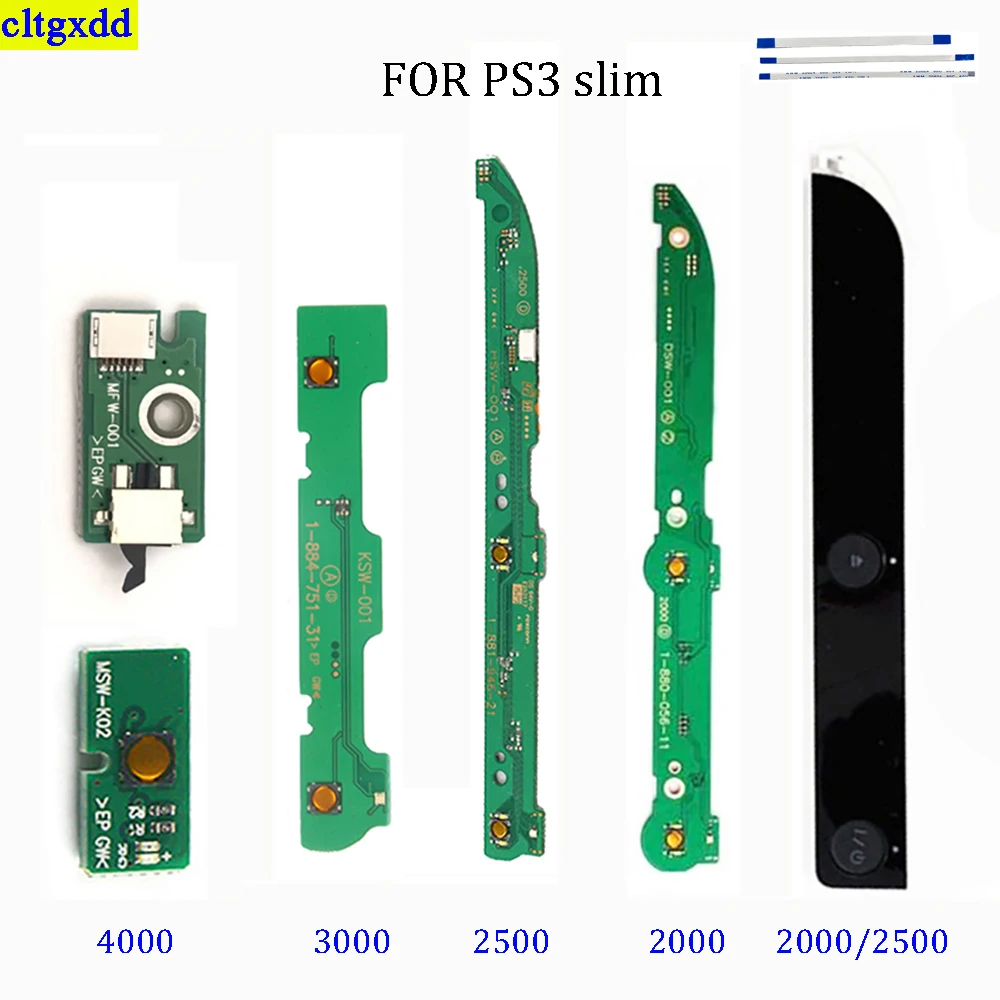 

cltgxdd 1Piece FOR PS3 Slim 2000 2500 3000 4000 Console Power Button Switch Board Ribbon Cable Board Parts