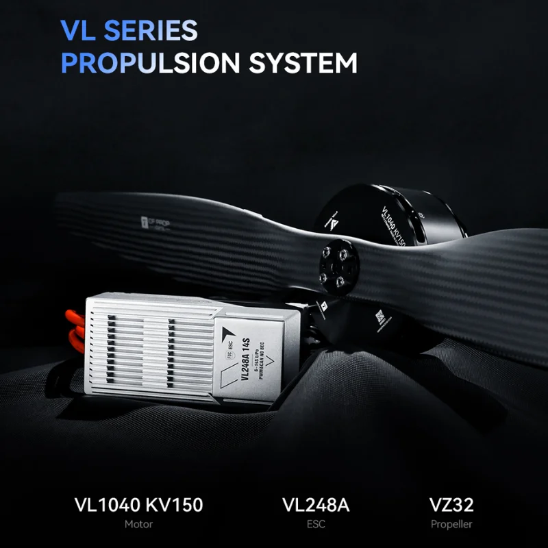Silniki bezszczotkowe T-MOTOR VL1040 o dużej mocy do dronów VTOL z siłą nacisku 45 kg, systemy napędowe do dronów i samolotów o stałym skrzydle.