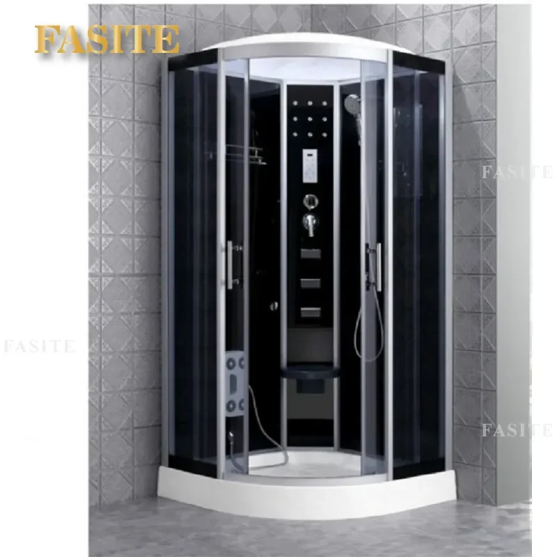 For Deluxe Integrated Steam Shower Room Diamond Shape Bathroom Cabin Hotel Complete Bath Suite