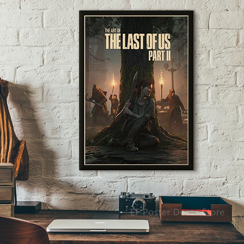 Buy Three Get Four The Last of Us Posters Retro Game Kraft Paper Sticker DIY Vintage Room Bar Cafe Decor Gift Art Wall Paintings