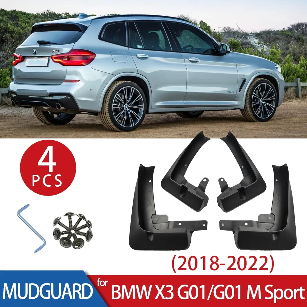 Car Mudguard for BMW X3 G01/G01 M Sport 2018 2019 2021 2020 Fender Mud Guard Flap Splash Plastic AutoPart Protection Accessories