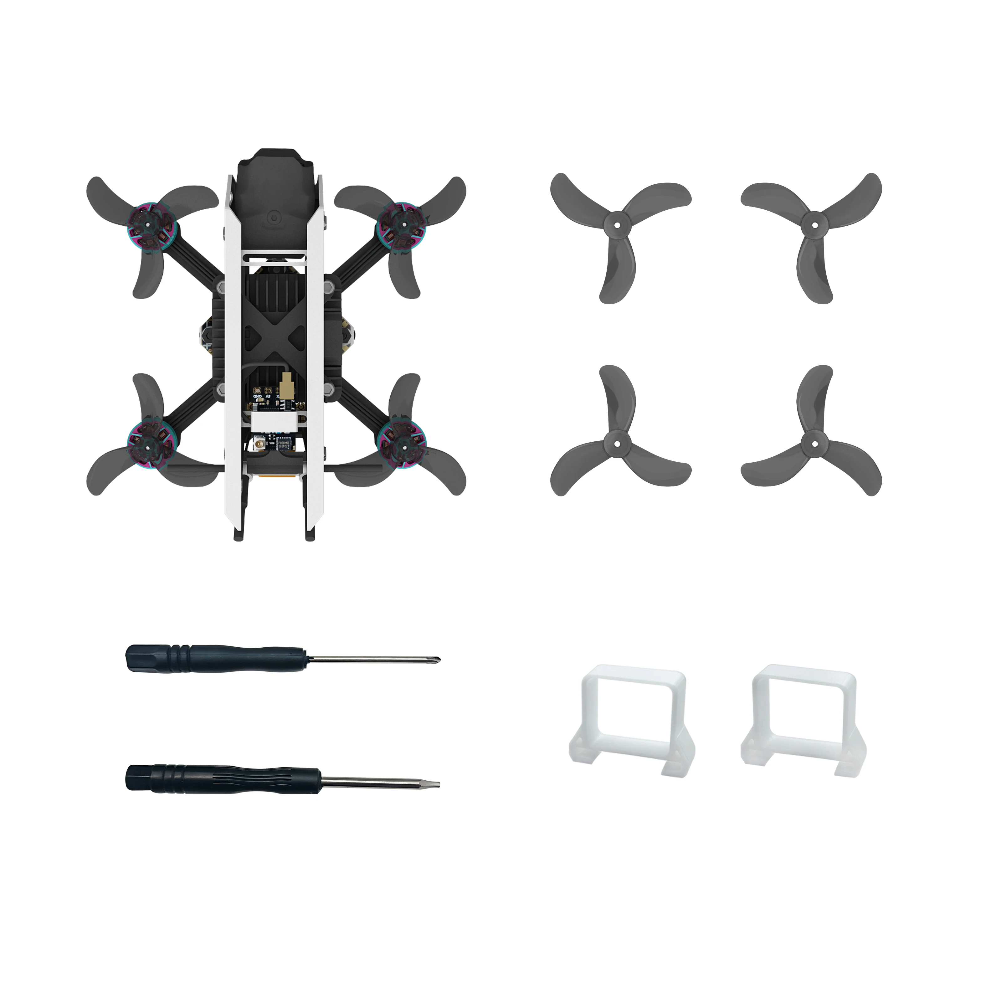 WalleFPV Eagle2 HD O4 Pro Smallest 1.4/1.6 Inch 3S F4-40A AIO 1608-3 Propeller DJI O4 PRO For RC FPV Quadcopter Tinywhoop Drone