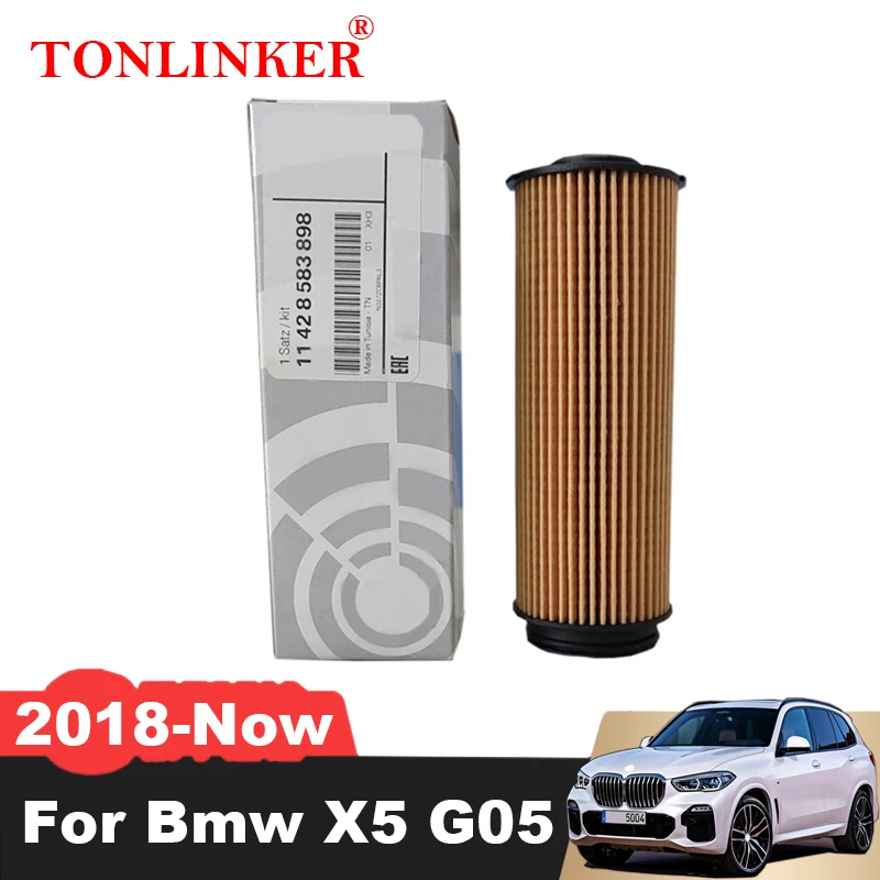 

TONLINKER Oil Filter 11428583898 For Bmw X5 G05 xDrive 30d 40d M50d 40i 2018 2019 2020 2021 2022-Now Model Car Accessories