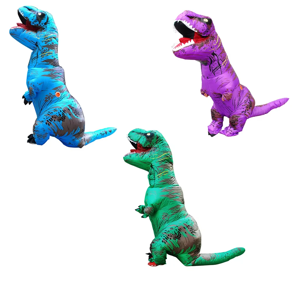 

Adult Halloween Mascot T-Rex Dinosaur Inflatable Costume Cartoon Doll Props Cosplay for Kid Cosplay Christmas Funny Suits