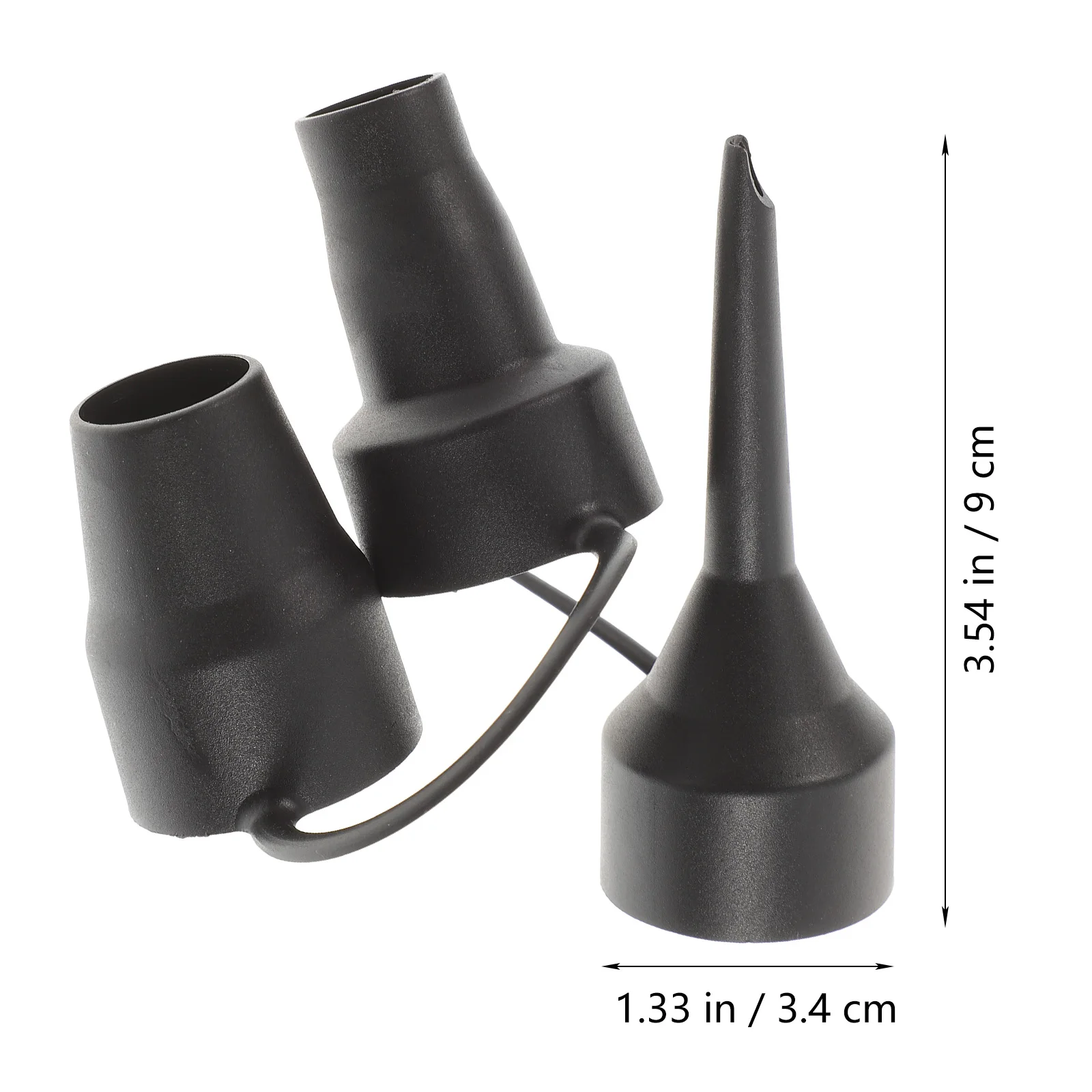

3 Sets Air Pump Nozzle Plastic Inflator Adapter Replacement Compressor Attachment for Tire Inflate Supplies 3 Sizes Air Tool