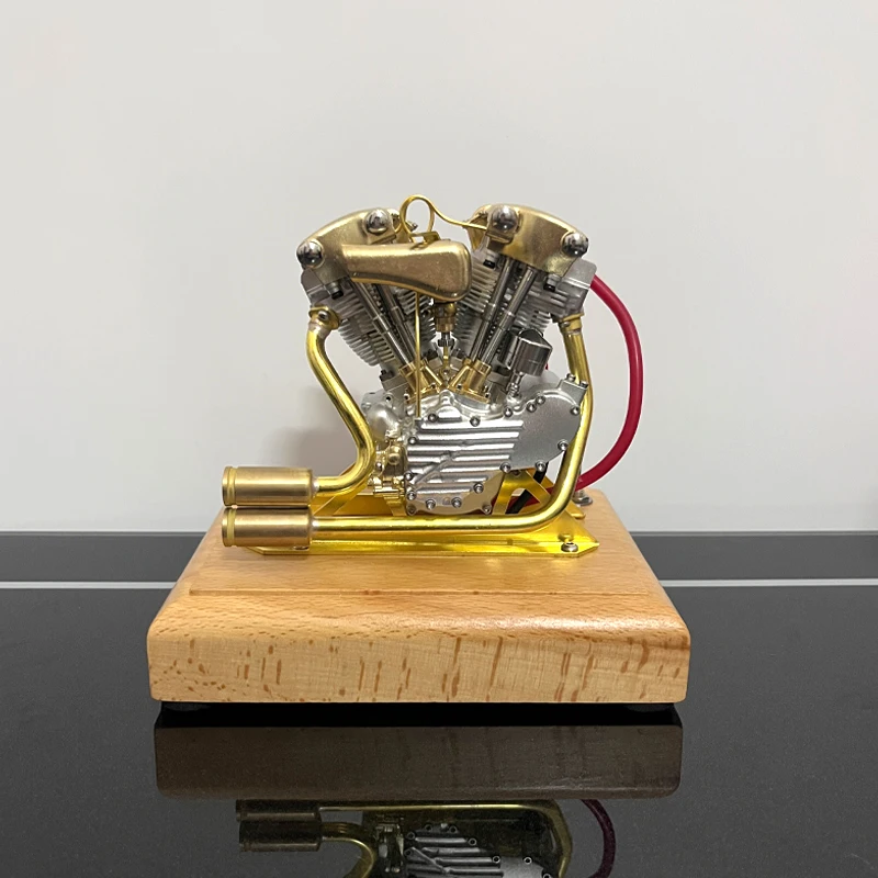 

R29 Twin Cylinder Engine Model 4.2CC Four Stroke Internal Combustion Engine Model Metal Toy