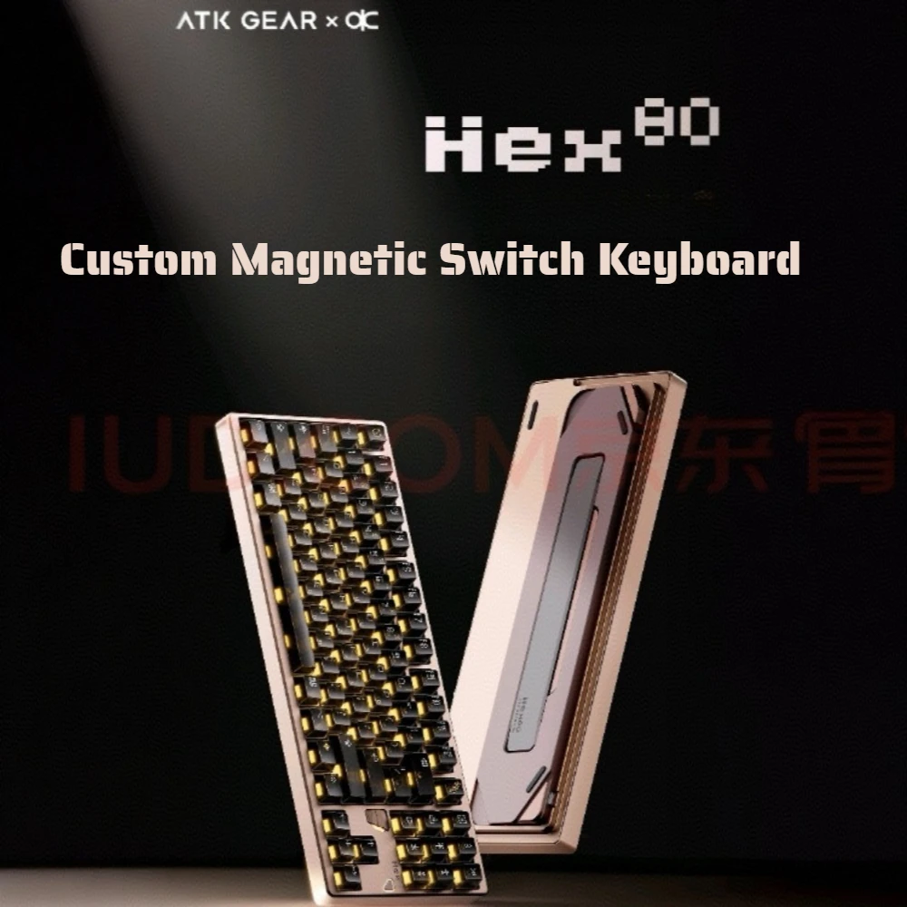 

ATKxQK Hex80 Magnetic Switch Keyboard Wired Hot-Swap Gasket RGB 8000Hz RT 0.005mm Custom Aluminum Gaming Mechanical Keyboard