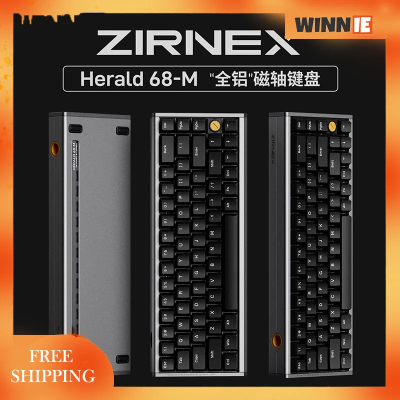 

ZIRNEX Herald68-M mechanical keyboard 68keys Magnetic Switch 8K hz Wired Gaming Keyboard Aluminium Keyboard RGB gaming keyboard