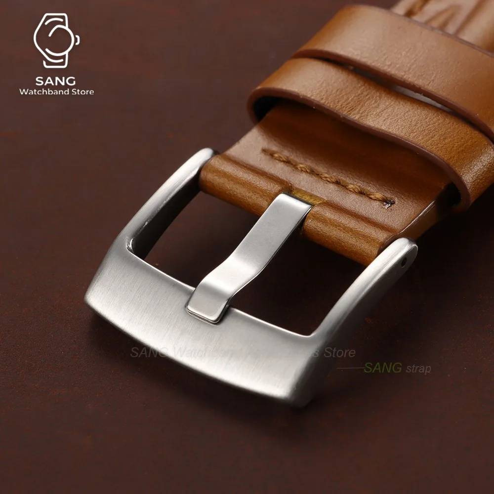 18mm 20mm 22mm 24mm Leder-Uhrenarmband Zubehör Vintage Öl-Wachs-Rindsleder-Armband Universelles Business-Uhrenarmband für Männer und Frauen – Detail 11