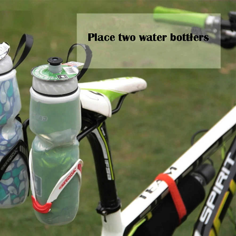 

Double Water Bottle Cage Adapter Aluminum Alloy Seatpost Mount Rack Holder for Road Bikes Bottle Holder Adapter