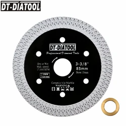 DT-Diatool 1pc 75/85mm Mini Disc turbo Diamond saw Blade For Cutting Ceramic Tile Porcelain Tile Marble Granite Cutting Disc