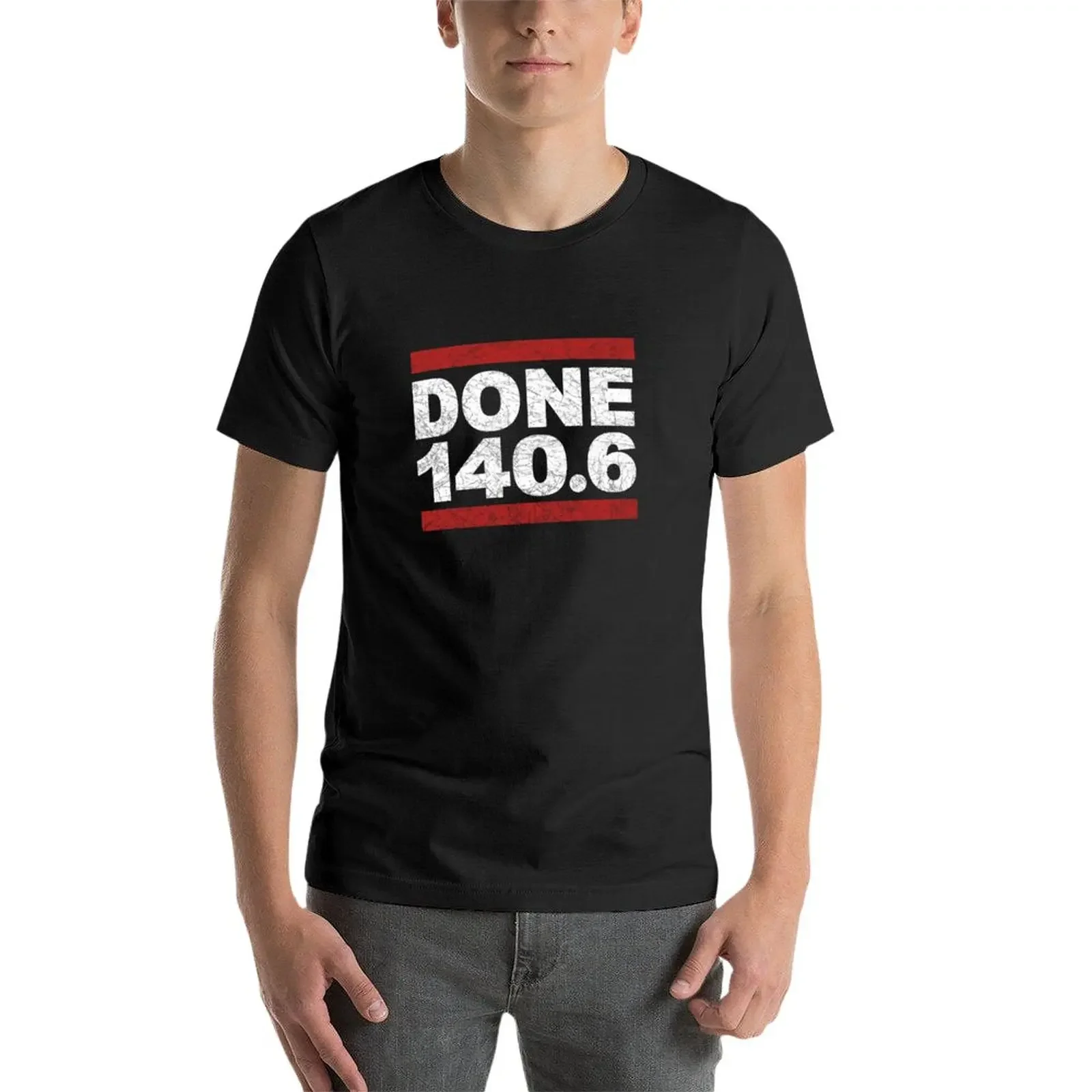 DONE 140.6 - Triathlete Triathlon Full Iron Distance Swim Bike Run Finishers Inspired Design T-Shirt