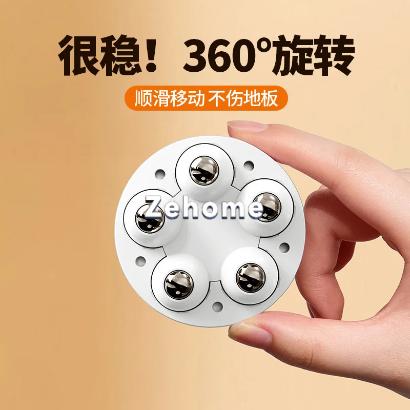 Paifan universal rotating roller storage box and flower pot easily movable adhesive furniture ball roller casters