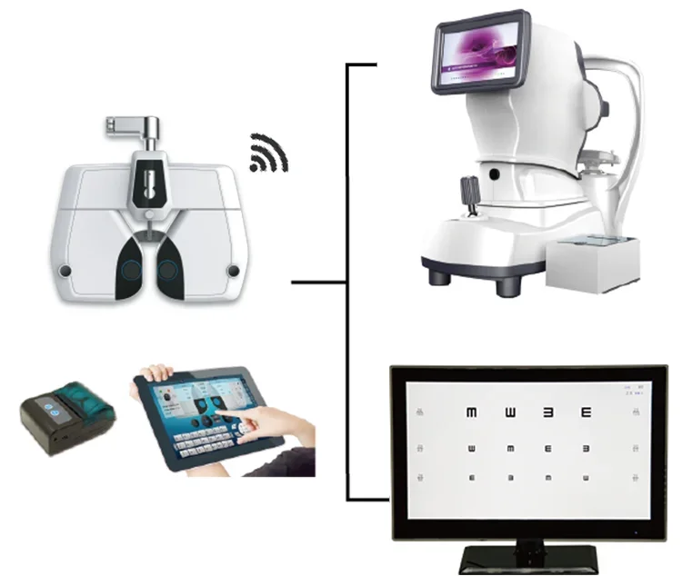 New Type Eye Test Chart 21.5 inch LED Backlit Screen Remote Control LED Vision Chart