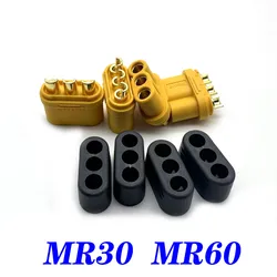 1 pair MR30 MR60 Male Female Connector Plug with Sheath Connector for RC Lipo Battery RC Multicopter Airplane